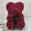 Rose Teddybär Neue Valentinstag Geschenk 25cm Blume Bär Künstliche Dekoration Weihnachtsgeschenk Für Frauen Valentines Geschenk Meer Way Dap420