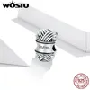 WOSTU 100% 925 Sterling Silber Shiny Mom Perlen Liebe Für Mutter Charm Anhänger Fit Original Armband Halskette Schmuck CQC1654 Q0531