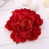 14cm Pfingstrose Blütenkopf Seide Künstliche Große Blumen Für Böhmische Haarschmuck Hochzeit DIY Dekorativer Kranz Gefälschte Blumenwand