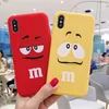 Cute candy Cartoon Chocolate Beans Phone Case For iphone 13 12 mini 11 Pro X XS MAX XR 7 8 Plus SE2 M m Silicone Soft Cover Coque5938118