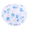 New Waterproof Shower Cap Printed Polka Dots With Lace Bath Hat For Women Reusable Hair Cover Salon Spa Bathroom Products