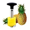 Rostfritt stål ananas peeler cutter skivor corer peel core verktyg frukt vegetabilisk kniv gadget kök spiralisera