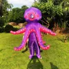 Kids Adult Cosplay Octopus Inflatable Costume for Halloween Party Suit Christmas Costume Blow up Dress for Man Mascot Clothing Q0910