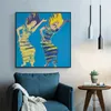 Pop Art Dancing Girl av Andy Warhol Canvas målningar för vardagsrum abstrakt konst affischer och tryck moderna dekorativa målningar