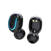 Drahtlose Kopfhörer, schwarz, Touch-Steuerung, 2000-mAh-Akku, Freisprechen, IPX7, wasserdicht, binaurale Kopfhörer mit Ohrhörern mit Digitalanzeige