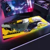 Anime jager x jager muismat RGB grote computer mat tapijt gaming mousepad populaire muismat toetsenbord games pc game muismat