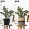 Hand Woven Straw Planter Basket Indoor Outdoor Storage Flower Pot Plant Container Home Living Room Decoration 210615