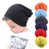 0M-4Y Baby Street Dance Hip Hop Spring Autumn Baby Hat Scarf for Boys Girls Knitted Cap Winter Warm Solid Color Children Hat 211023