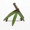 Pins, broscher Fashion Green Bamboo Brosch Retro Wild Pin Ladies Shawl Spänne Smycken Växt för mäns kostym prydnad