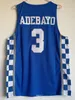 安い卸売バムAdebayo Jersey Kentucky Wildcats Blue White縫製縫製任意の名前番号男性女性ユースバスケットボールジャージ