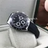 Orologio da uomo in 20 colori con diamanti neri da 40 mm con cinturino in caucciù da uomo Tutti i contatori Funzione di lavoro Orologio automatico meccanico da uomo Wish G306u