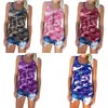 5XL Summer Fashion Women Camouflage Tank Tops Casual Faith Letters Print Sleeveless T-shirt Plus Size Loose Female 210603