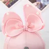 Haaraccessoires baby hoeden geboren katoenen cap honkbal kinderen zomer jongens meisjes vissen outdoor parel bowknot cartoon kinderen sunhat k419