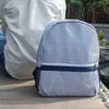 حقائب مدرسة Seersucker الكبرى البحرية 25pcs الكثير Ga Warehouse Cotton Stripes Classic Backpack Boy Soy