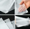 100pcs 24x35cm Zip Zipper Top sacchetti di plastica smerigliati per abbigliamento T-Shirt Gonna confezione al dettaglio logo personalizzato