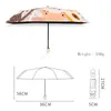 Parasol Fashion Dobrável Automático Chuva Guarda-chuva Paraguas Presente UV Sun Sunshade Crianças Guarda-chuvas