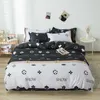 3 предмета роскошный бренд пододеяльник набор модных постельных принадлежностей s Twin queen king Lux2515