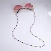 Blue Crystal Beaded Glasses Cord Necklace Anti-slip Chain Neck Holder Reading Lanyard Strap Rope Eyewear Accessories