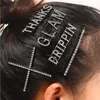 2022 nuevo 12 Horquillas para el cabello con diamantes de imitación del zodiaco Diamantes de imitación brillantes con cristales Letras de palabras Pinzas para el cabello 12 constelaciones Accesorios para el cabello con diamantes