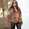 冬のファッション女性本物の毛皮のコート革の革の全身皮の自然な毛皮のジャケットの贅沢な至るいwear 210816