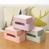 Коробки тканей салфетки Японская творческая гостиная многофункциональная настольная картонная коробка стойка бытовой ванной комнаты настенные коробки пластиковые стораги