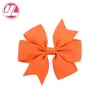 INS 40 colors 3 Inches Kids girls solid bow hairclip colorful ribbon clip baby Hair accessories5158621