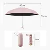 Lätt sol paraply kvinnlig uv vattentät paraplyficka solskyddsmedel kvinnor paraply bärbar mini söt kapsel paraplyer paraguas 210223