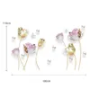 3D Tulipe Fleur Papillon Stickers Muraux Amovible Vinyle Salon TV Fond Couloir Chambre Mur Art Affiche DIY Décor À La Maison 210705