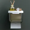 Toilet Paper Holders Wall Mount Bathroom Tissue Storage Box Punch-Free Home Supplies Phone Rack Case Holder Waterproof Shelf Organizer