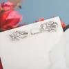 New Hot Brand Pure 925 Sterling Silver Jewelry for Women Meteor أقراط فاخرة مقطع أذن الأذن تصميم النجم الصيفي الساخن