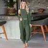 Frauen Hosen Anzug Plus Größe Sets Frühling Herbst Solide Lose Elegante Weibliche Strickjacke + Top + Hose 3-stück anzug 211116