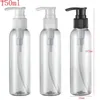40pcs 150ML Empty Plastic Bottle Lotion Shampoo Container With Pump PET Transparent Bottles Used For DIY Creamhigh qty