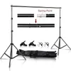 Sh Photography Background Stand Kit med justerbara stativ Support System Bakgrund för fotostudio Chromakey Green Screen Frame