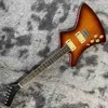 Custom Flamed Top Wash Burns Style vänsterhänt elektrisk gitarr