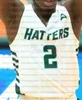 Custom Stetson Hatters Basketbal Jerseys Rob Perry Mahamadou Diwara Christiaan Jones Jahlil Rawley Joel Kabimba