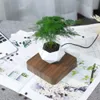 Levitating Air Bonsai Pot Rotation Flower Pot Planters Magnetic Suspension Floating Pot Potted Plant Home Without plants 210922