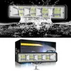Luz do carro 18W LED Bar 12V Montagem embutida Offroad Work Light Pods 4x4 4WD ATV Truck Lamp For Auto SUV Tractor Off-road 24