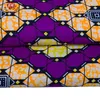 Tissu africain violet 6 Yards/lot tissu en Polyester Ankara pour robe couture véritable tissu imprimé à la cire par le concepteur de cour FP6408 210702