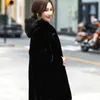 Maining norek futro kurtka kobiety średniej długości zima pogrubienie matka w średnim wieku nosić faux płaszcz aksamit zagęścić A670 211220