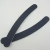 100pcs/lot 80/80 nail file emery board sanding professional 100/180 black buffer buffing slim curve