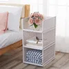 Stackable Wardrobe Closet Storage Racks Organizers Basket Plastic Drawer Foldable Cloth Shelve Rack Layered Separator Assemble Shelf YL0285