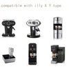 Capsulone/fit for illy coffee Machine maker/STAINLESS STEEL Metal Refillable Reusable capsule fit cafe pod 220217