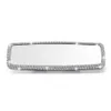 Universal Car Interior Rearview Mirror Decor Charm Crystal Bling Diamond Ornament Rear View Mirror Cover Women Auto Accessories PQY-WSS08