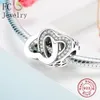 Fit Original Charms Bransoletka Prawdziwe Srebrne 925 Letnia Kolekcja Heart Charm Koralik Europejski Prezent Biżuteria Dokonywanie Berloque Xmas Q0531