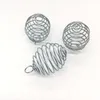 Decorative Objects & Figurines DIY Jewelry Accessories Creative Spiral Stone Beads Cage Locket Necklace