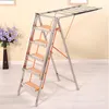 Laundry Bags 8000 Ladder Drying Rack Dual-use Thick Multifunctional Stainless Steel Floor Folding Anti-skid Terrace Cool Hanger