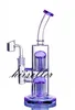 9,8 tum glas vatten bongs vattenpipa rök vatten rör med hög dab återvinnsolje riggar dubbel arm träd perc med 14 mm banger