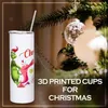 3d tryckt 20oz Straight diy sumblimation tumblers anpassade make rostfritt stål förolämpade vatten kopp kaffe te muggar för julklappar