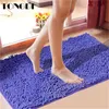 TONGDI Bathroom Carpet Mats Soft Shower Microfiber Chenille Anti-skip Sop Rug Decoration For Home Bathroom Living Kitchen Room 210622