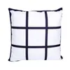 Sublimation Blanks Pillow Case 4 Panelfodral Kuddehölje Kuddar täcker för utskrift Soffa soffa vid havet RRB12720